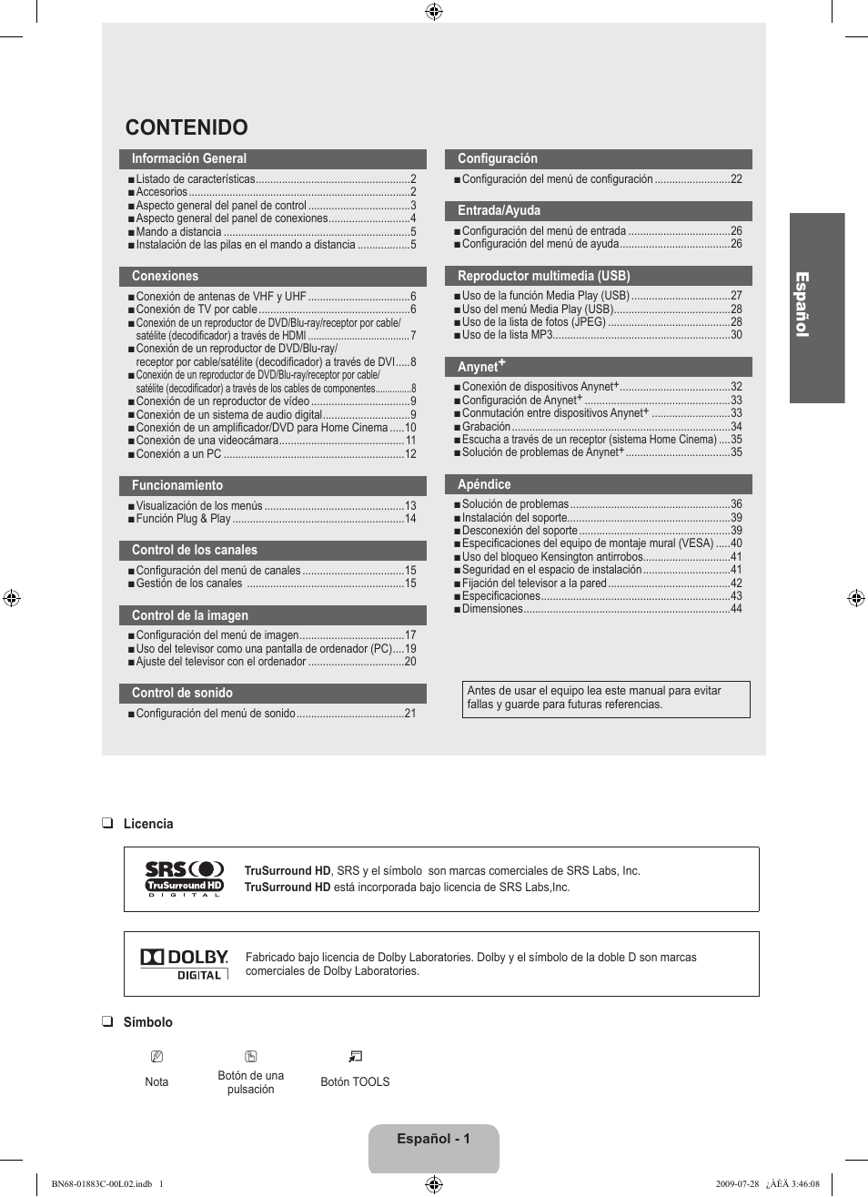 Samsung LN32B550K1FXZA User Manual | Page 53 / 101