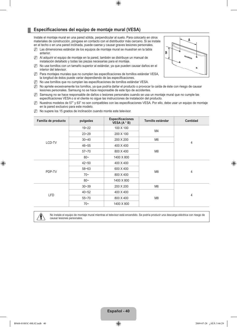 Samsung LN32B550K1FXZA User Manual | Page 92 / 101