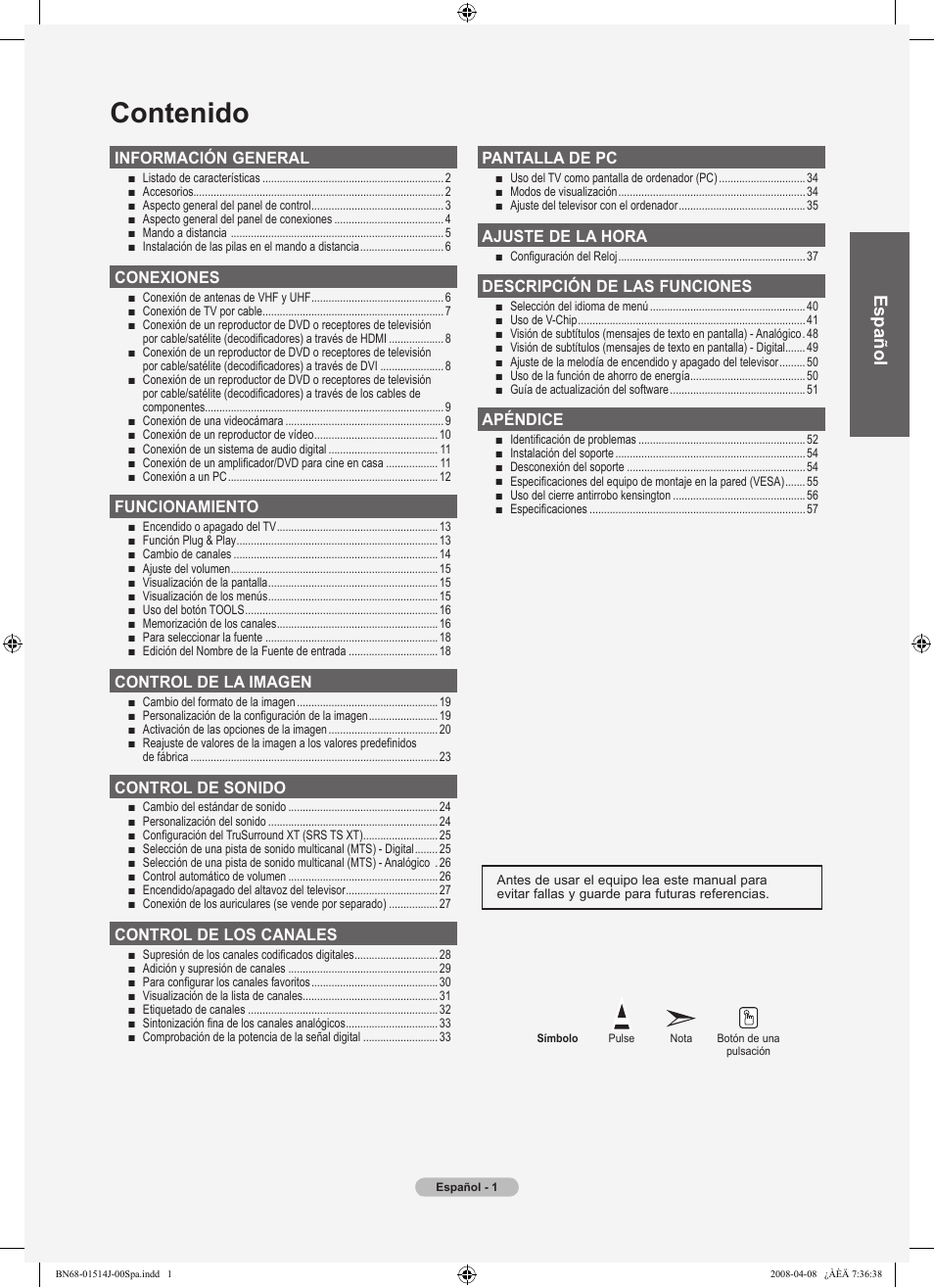 Samsung LN22A330J1DXZA User Manual | Page 61 / 117