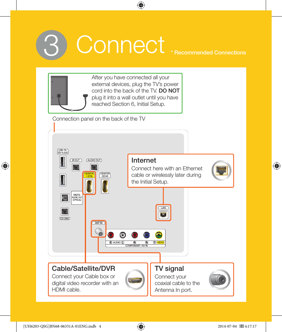 Connect | Samsung UN40H5201AFXZA User Manual | Page 4 / 10