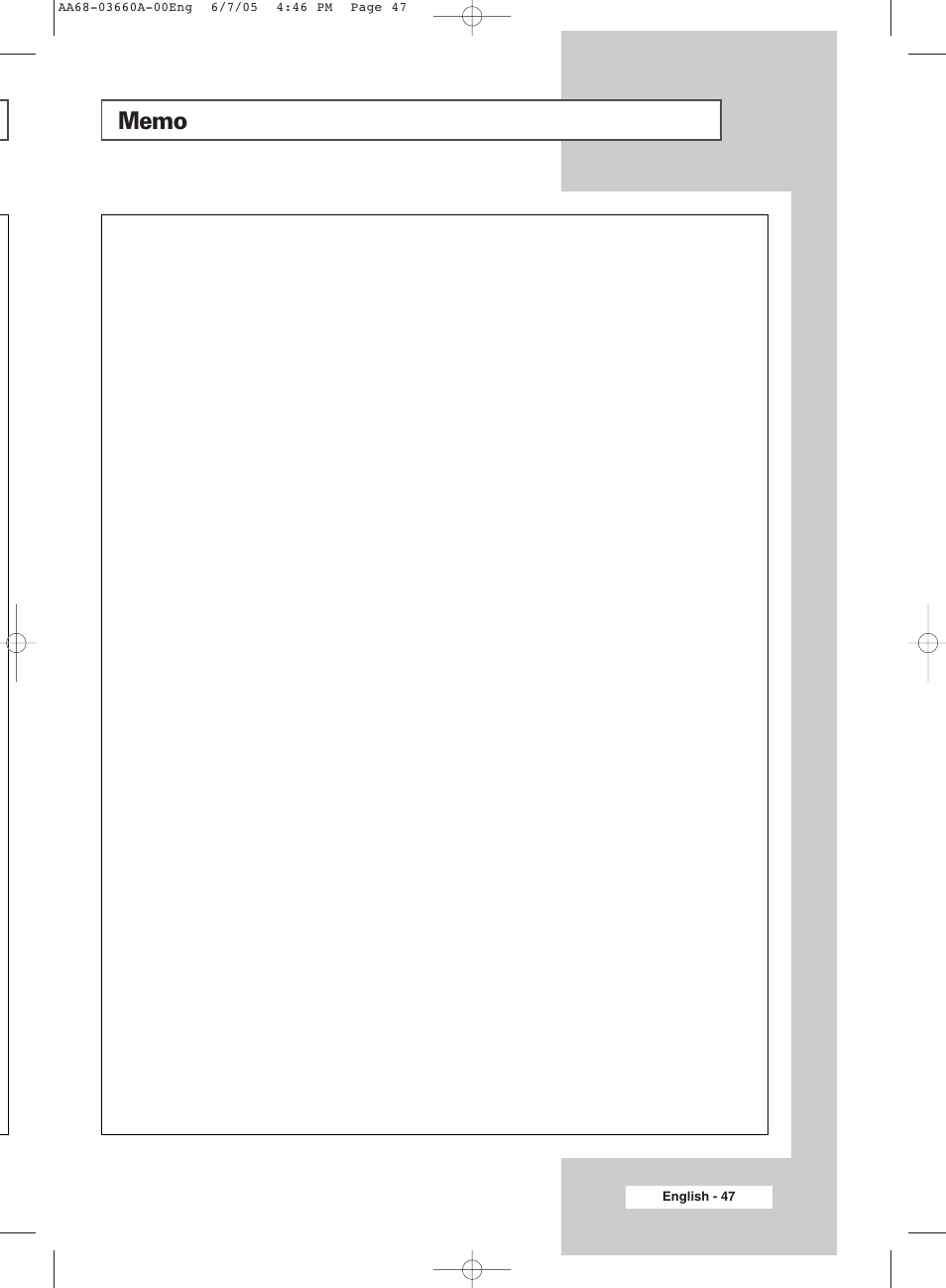 Samsung WS32Z306VBXXEC User Manual | Page 47 / 48