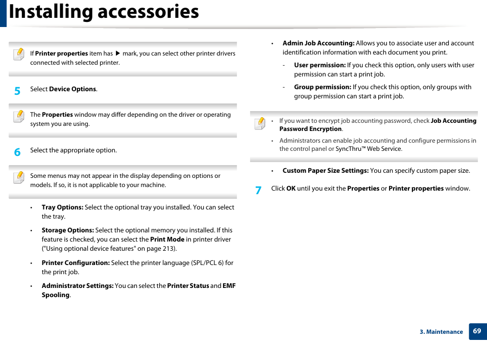 Installing accessories | Samsung CLP-415NW-XAA User Manual | Page 68 / 270