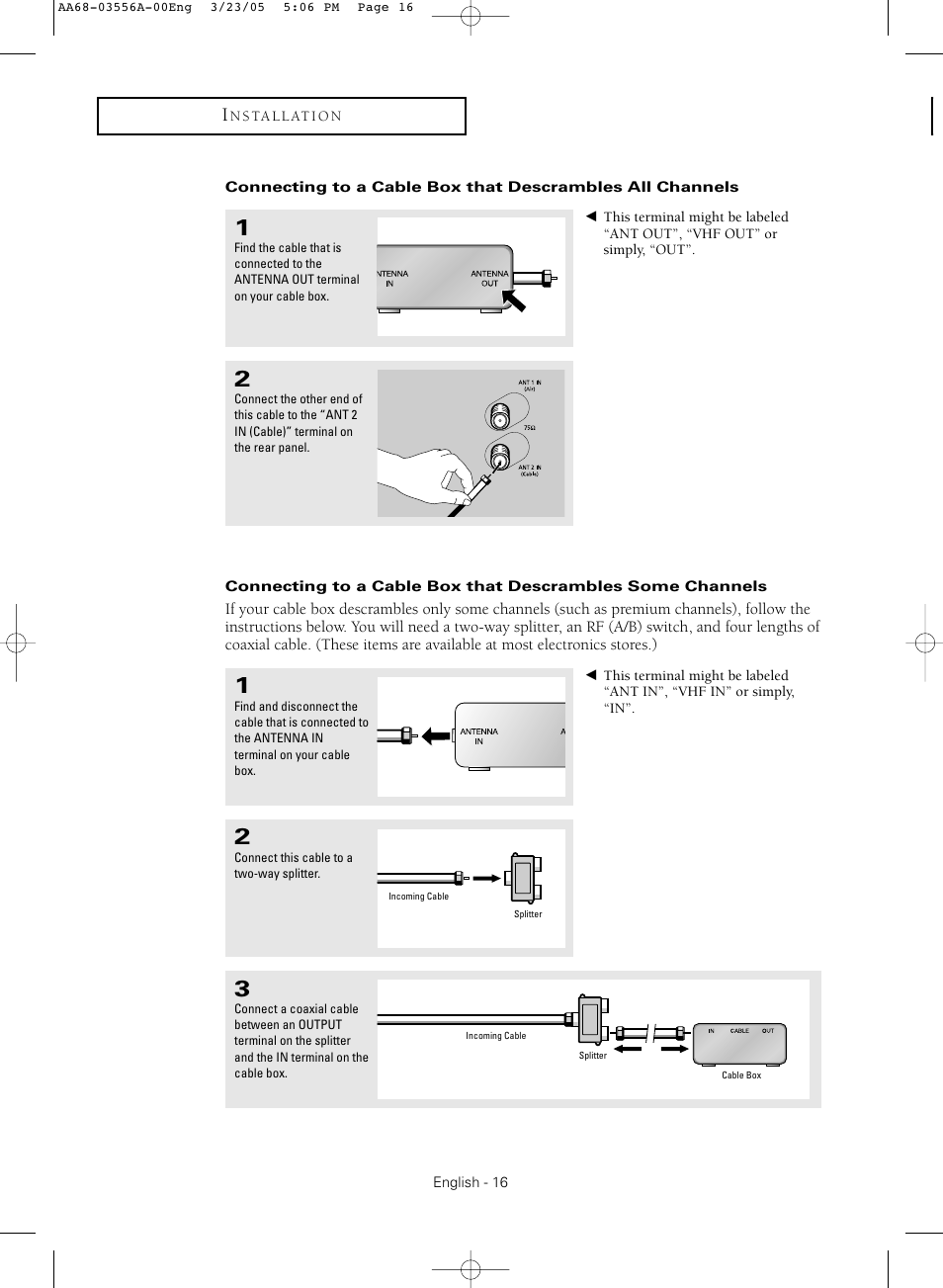 Samsung TXR3079WHNXXAA User Manual | Page 16 / 80