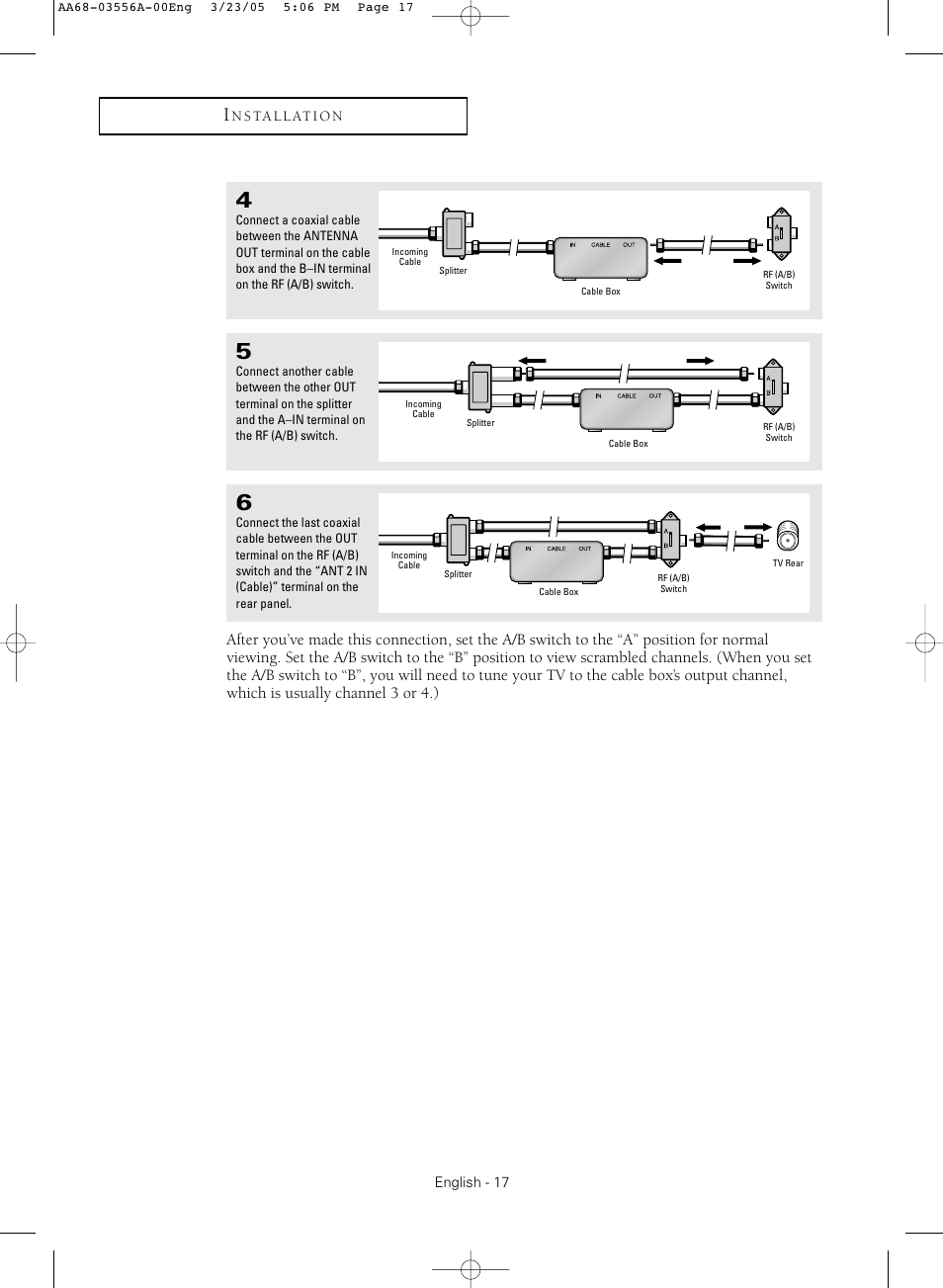 Samsung TXR3079WHNXXAA User Manual | Page 17 / 80