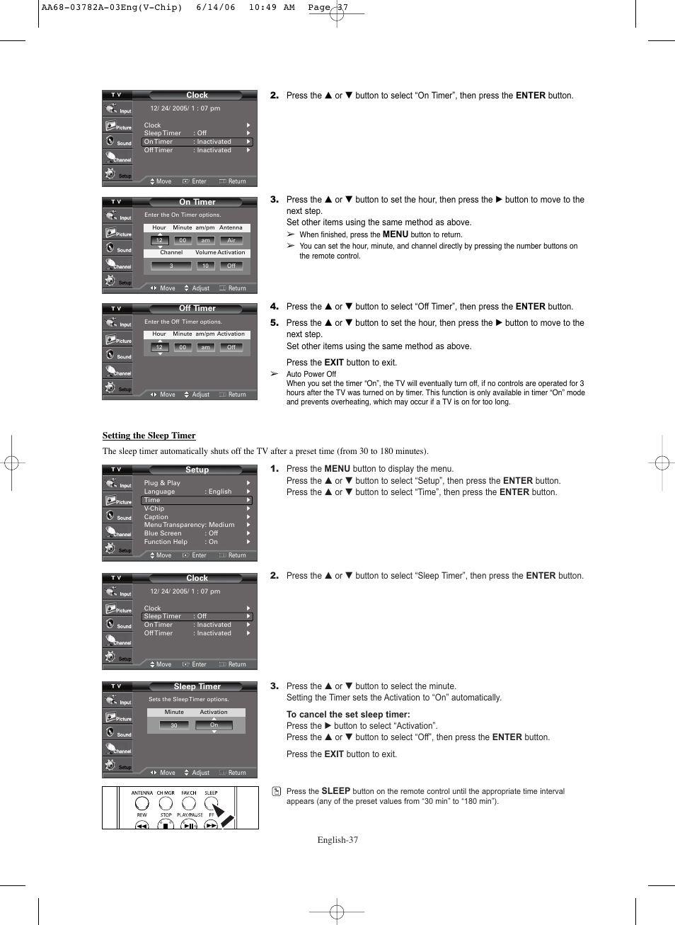 Samsung TXR3079WHKXXAC User Manual | Page 37 / 52