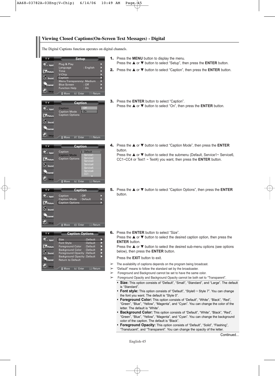 Samsung TXR3079WHKXXAC User Manual | Page 45 / 52