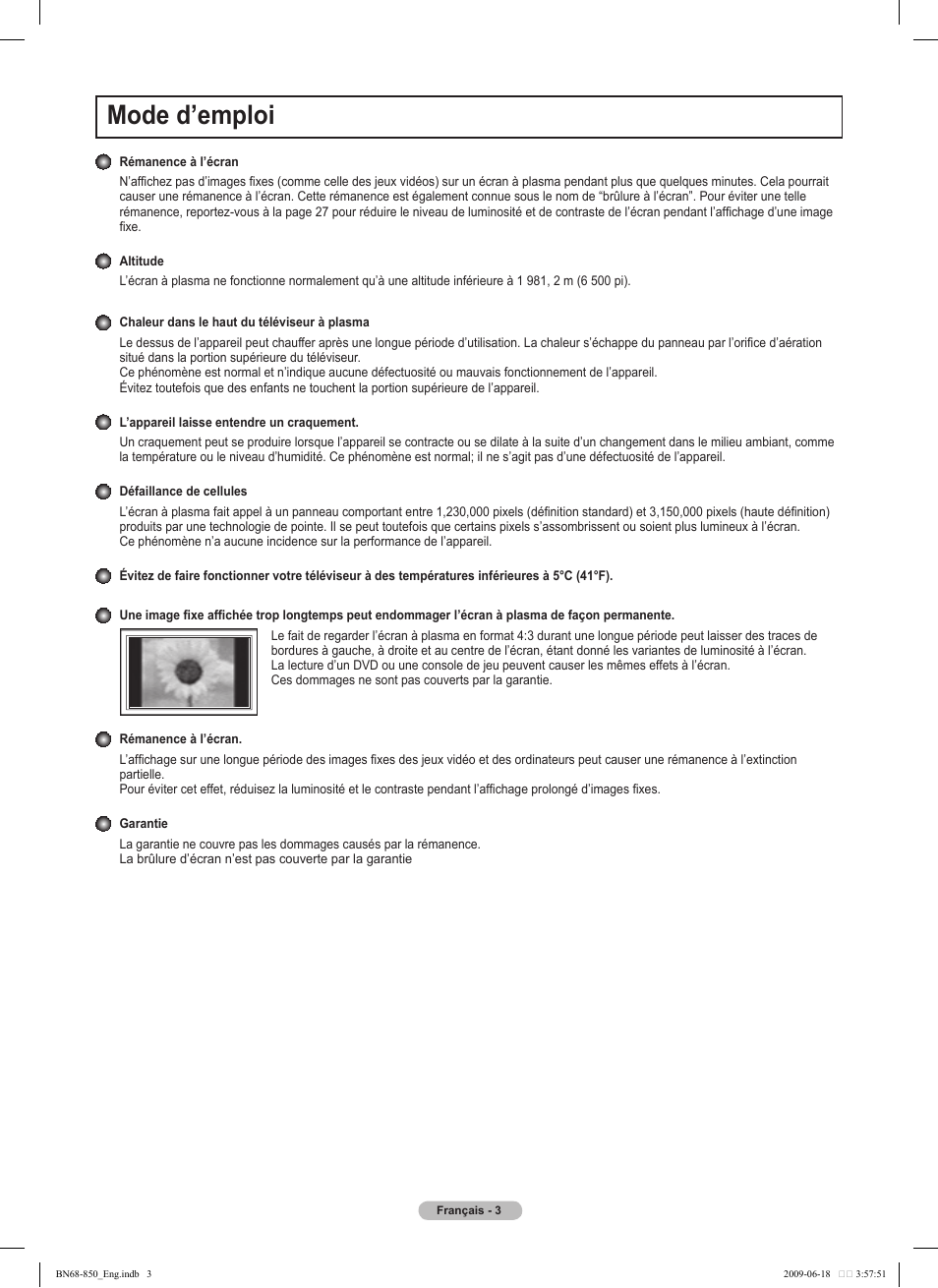 Mode d’emploi | Samsung PN50B860Y2FXZA User Manual | Page 195 / 284