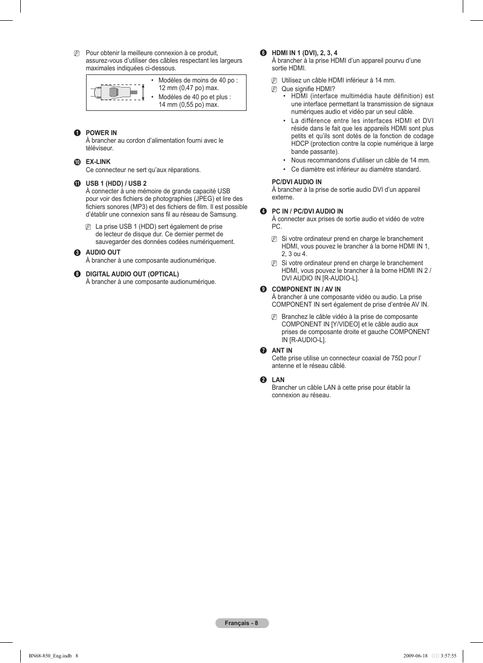 Samsung PN50B860Y2FXZA User Manual | Page 200 / 284