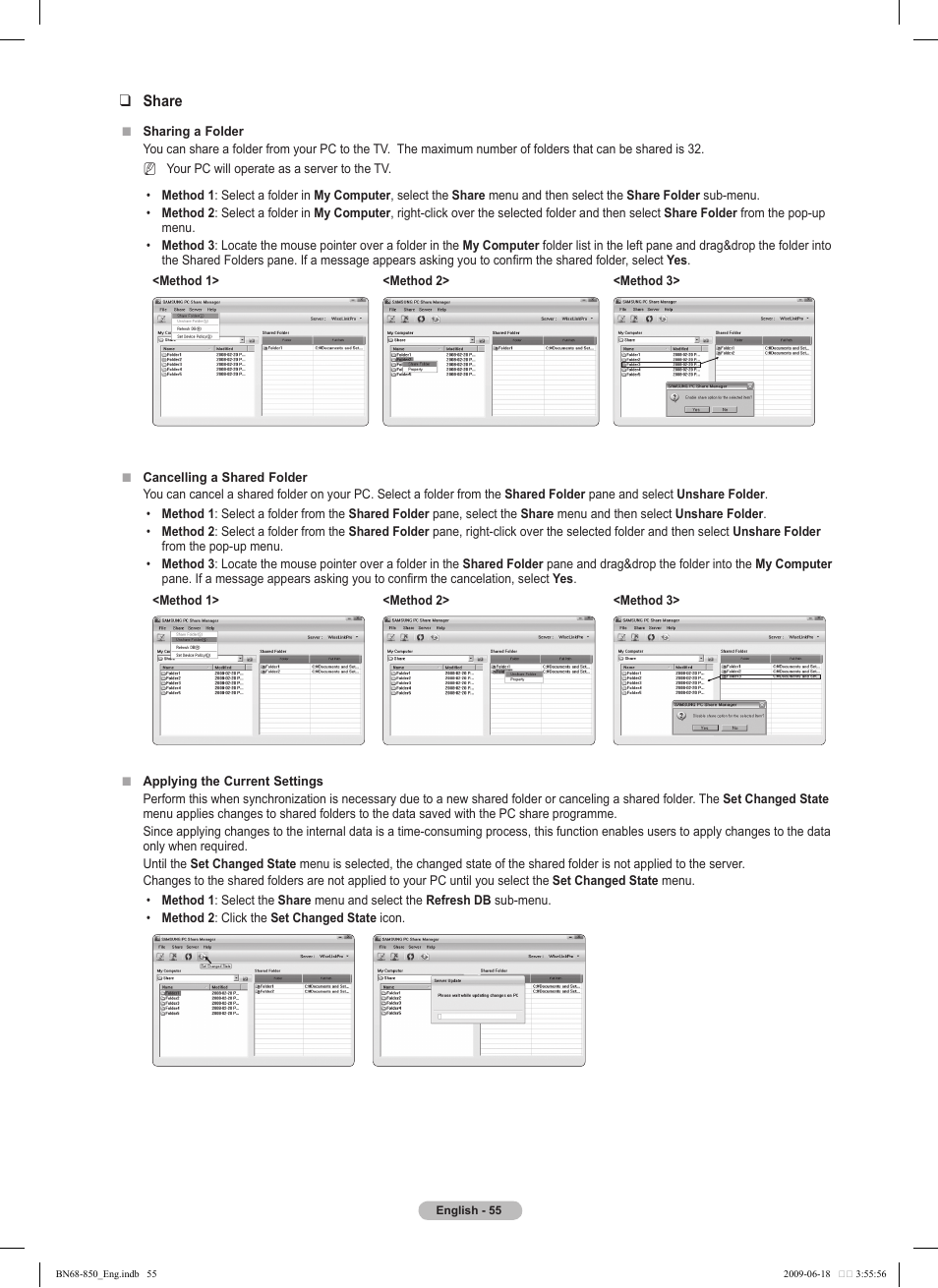 Samsung PN50B860Y2FXZA User Manual | Page 55 / 284