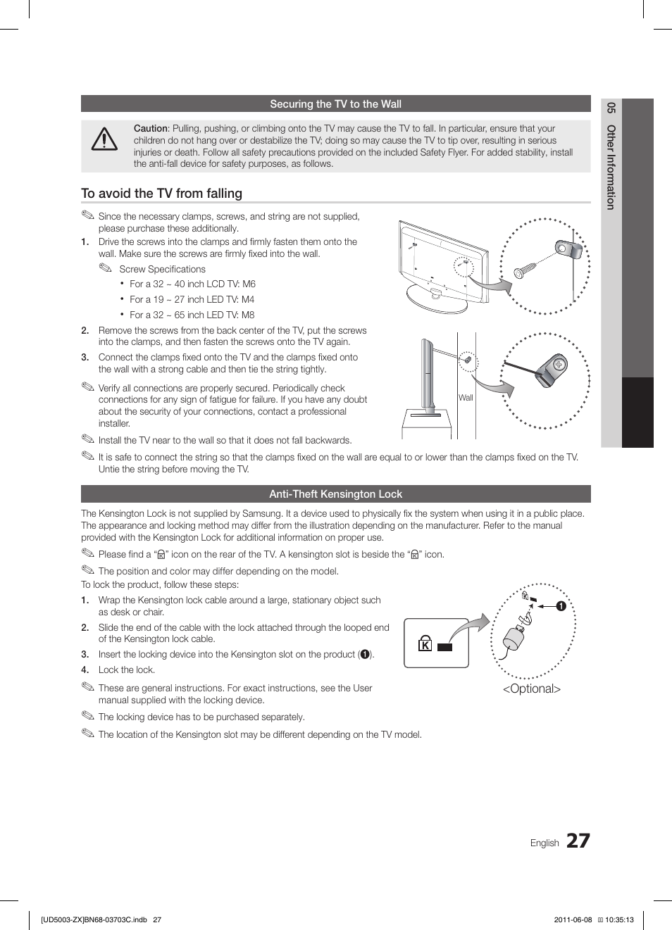 Samsung UN26D4003BDXZA User Manual | Page 27 / 64