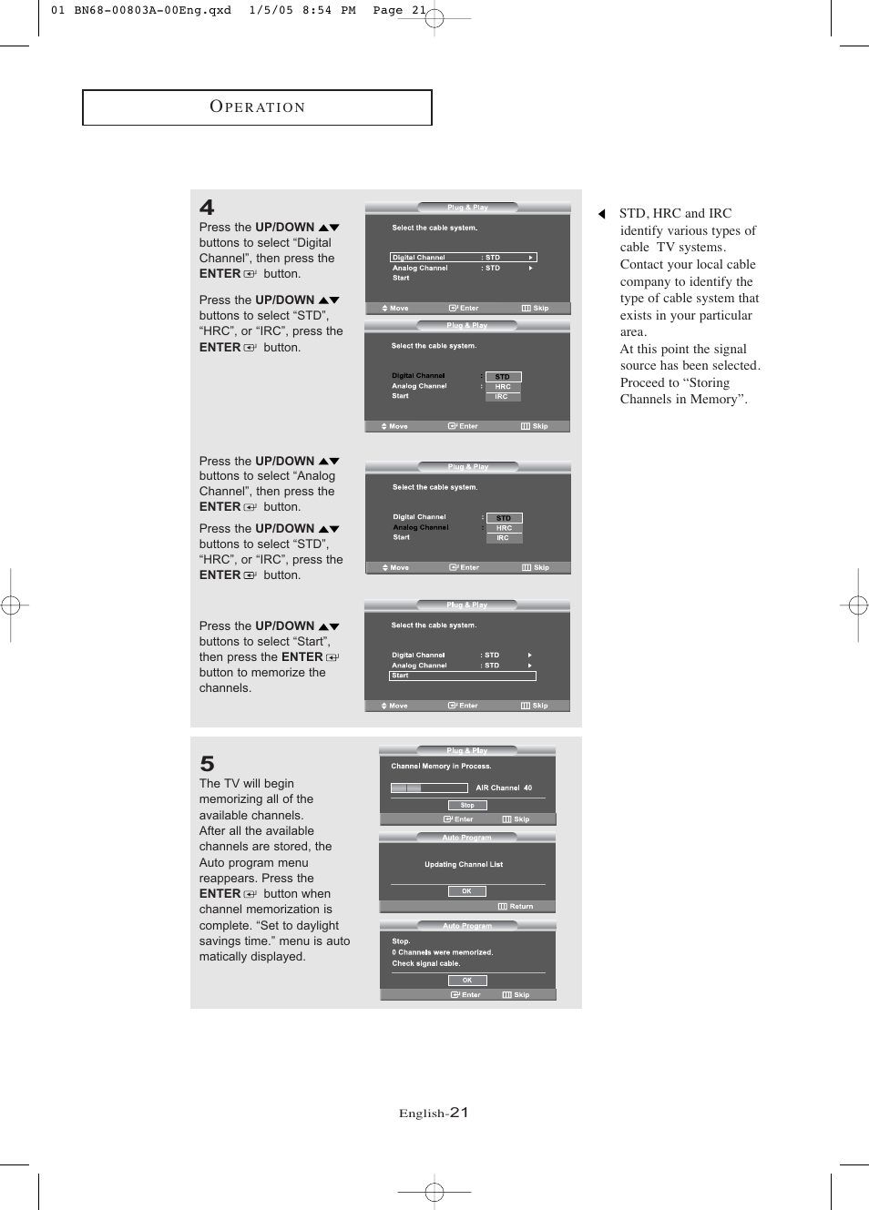 Samsung LNR408DX-XAA User Manual | Page 27 / 120