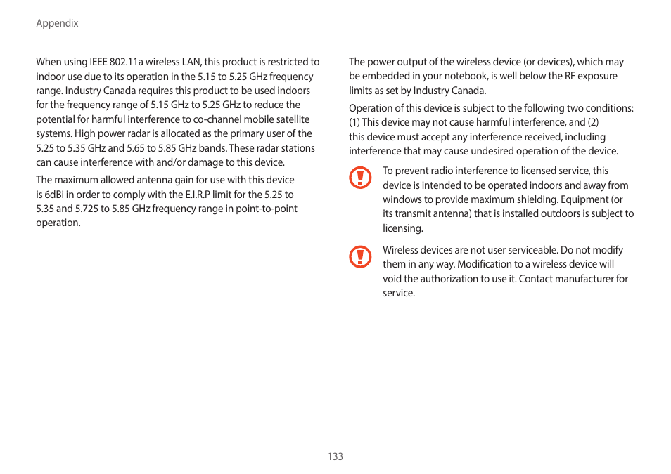 Samsung NP940X3G-K03US User Manual | Page 133 / 147