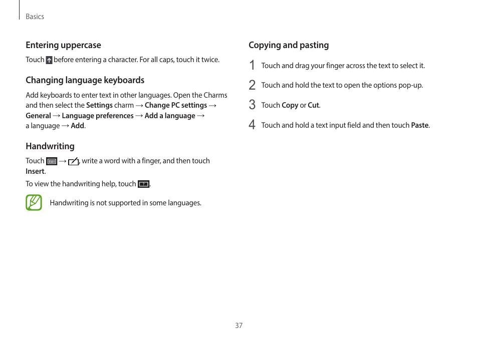 Samsung NP940X3G-K03US User Manual | Page 37 / 147