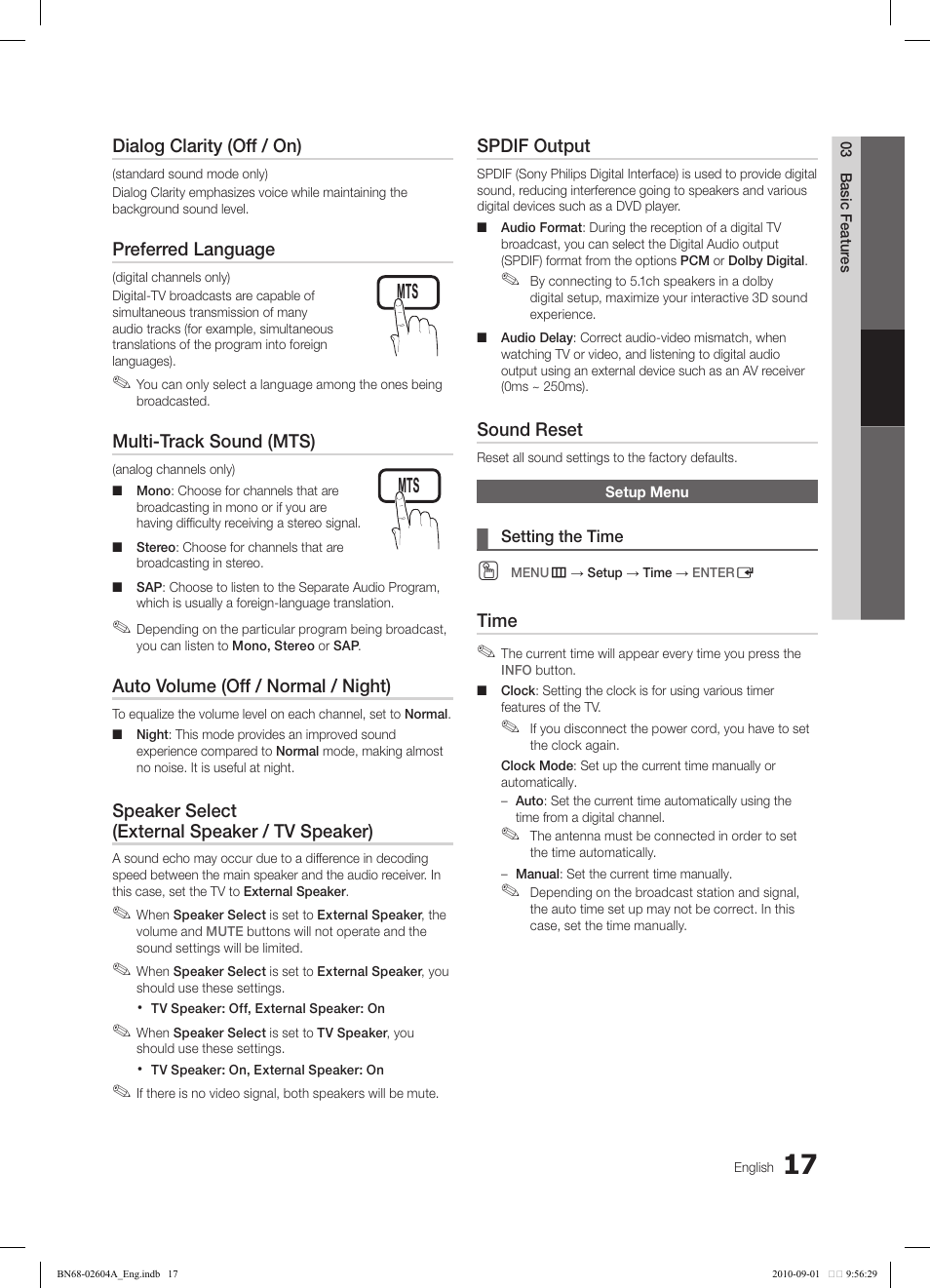 Samsung LN46C550J1FXZA User Manual | Page 17 / 50