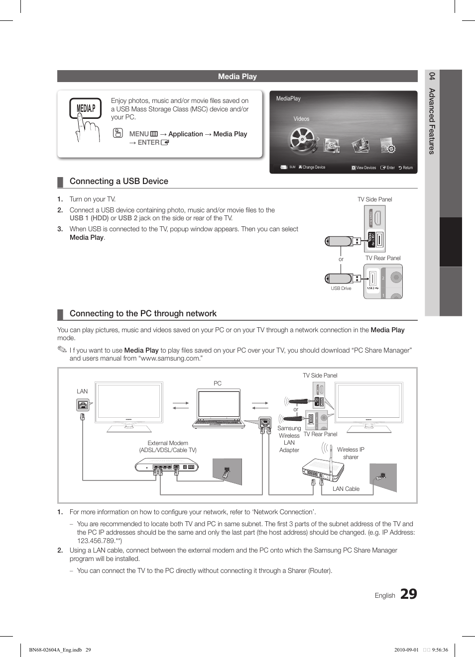 Samsung LN46C550J1FXZA User Manual | Page 29 / 50