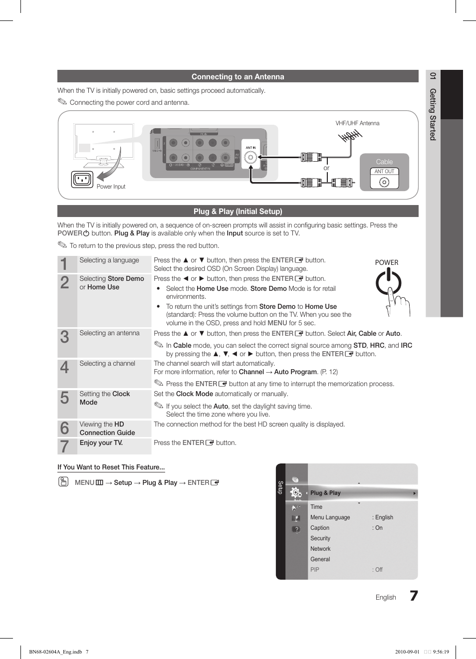 Samsung LN46C550J1FXZA User Manual | Page 7 / 50