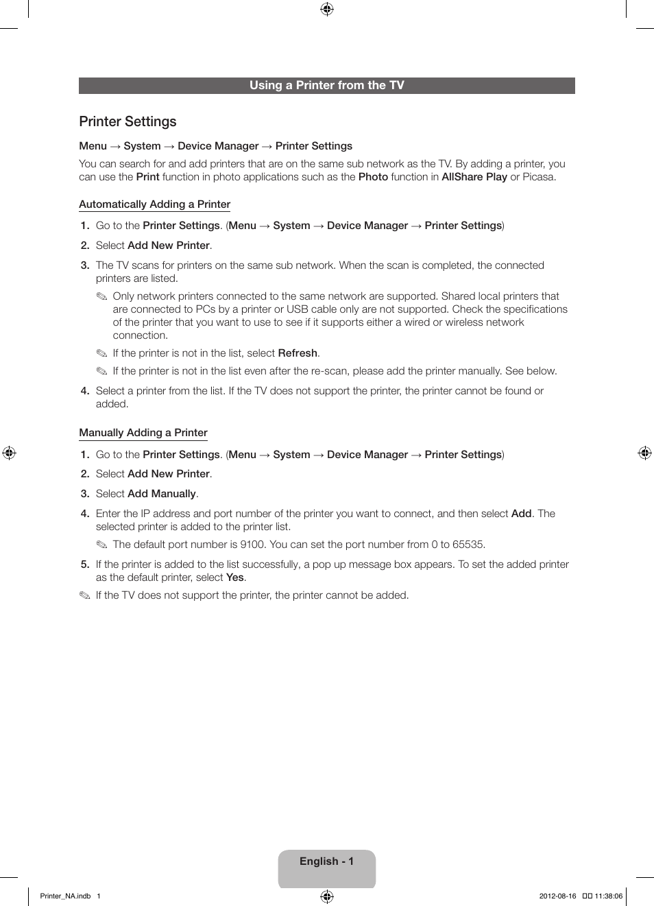 Samsung PN51E7000FFXZA User Manual | 9 pages