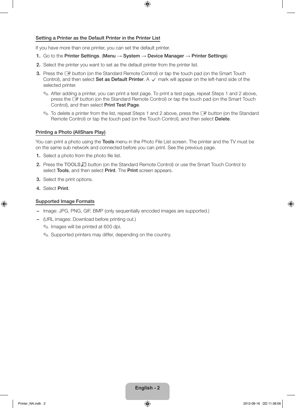 Samsung PN51E7000FFXZA User Manual | Page 2 / 9