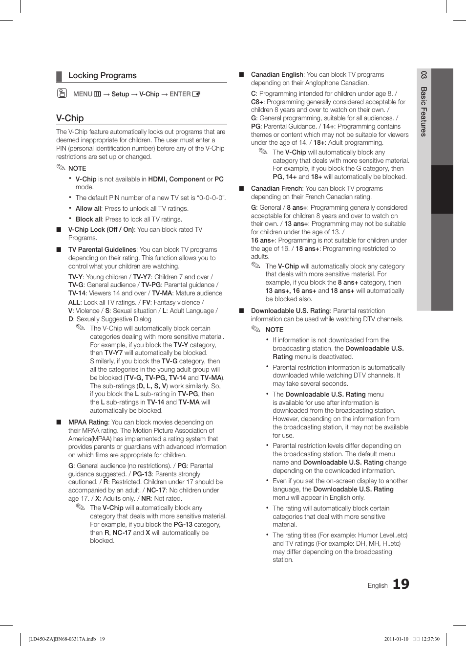 Samsung LN19D450G1DXZC User Manual | Page 19 / 36