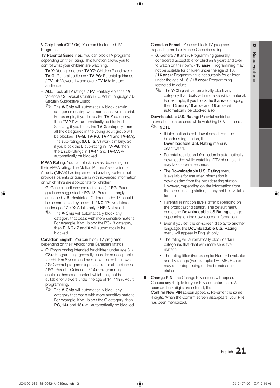 Samsung UN26C4000PDXZA User Manual | Page 21 / 42