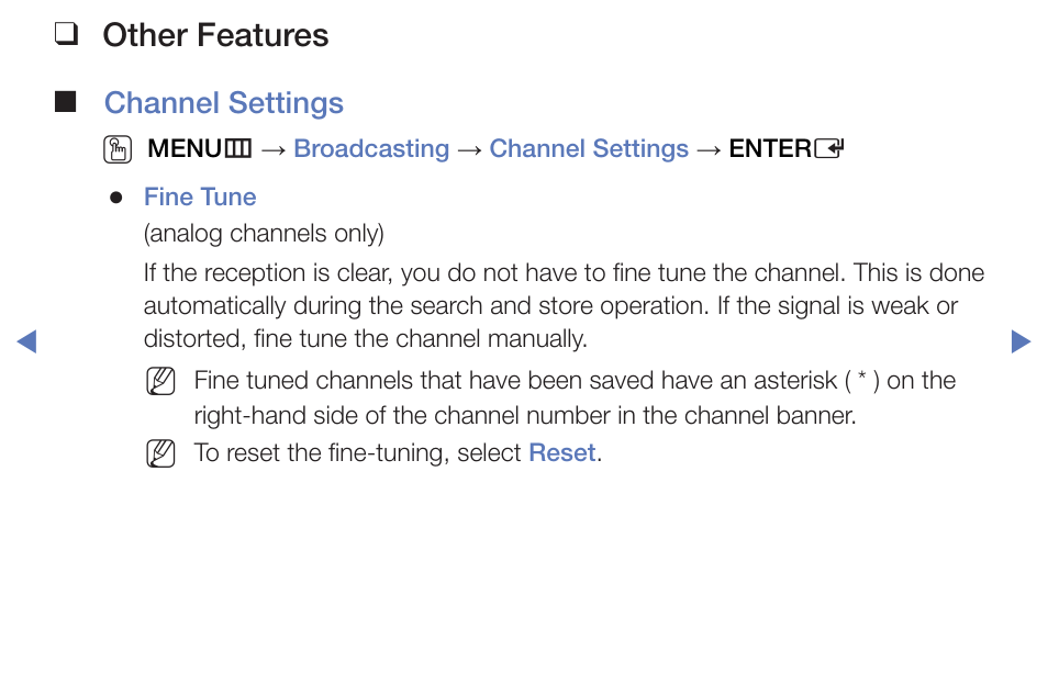 Other features | Samsung PN51F5300BFXZA User Manual | Page 29 / 129