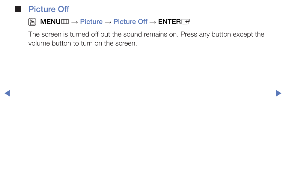 Picture off o | Samsung PN51F5300BFXZA User Manual | Page 56 / 129