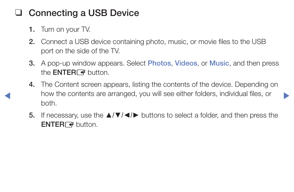 Connecting a usb device | Samsung PN51F5300BFXZA User Manual | Page 89 / 129