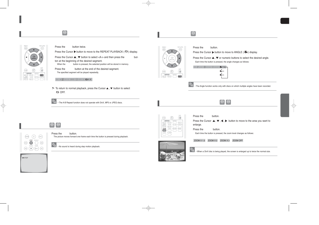 Using the playback function, Con’t) | Samsung HT-X250T-XAA User Manual | Page 18 / 34
