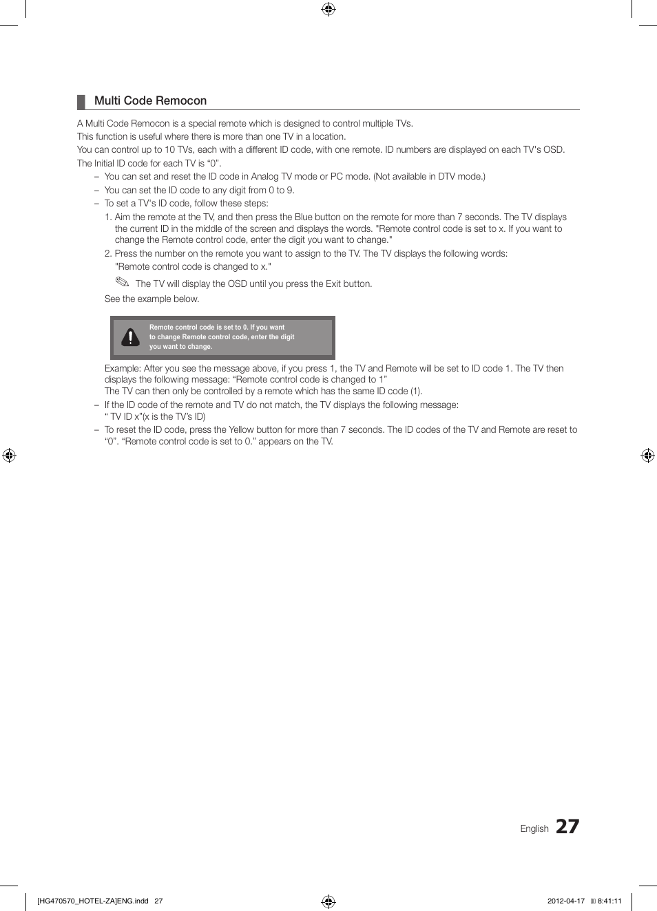 Samsung HG32NA470PFXZA User Manual | Page 27 / 43