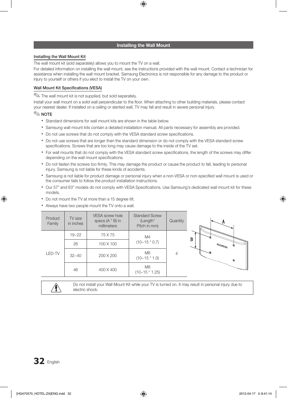 Samsung HG32NA470PFXZA User Manual | Page 32 / 43