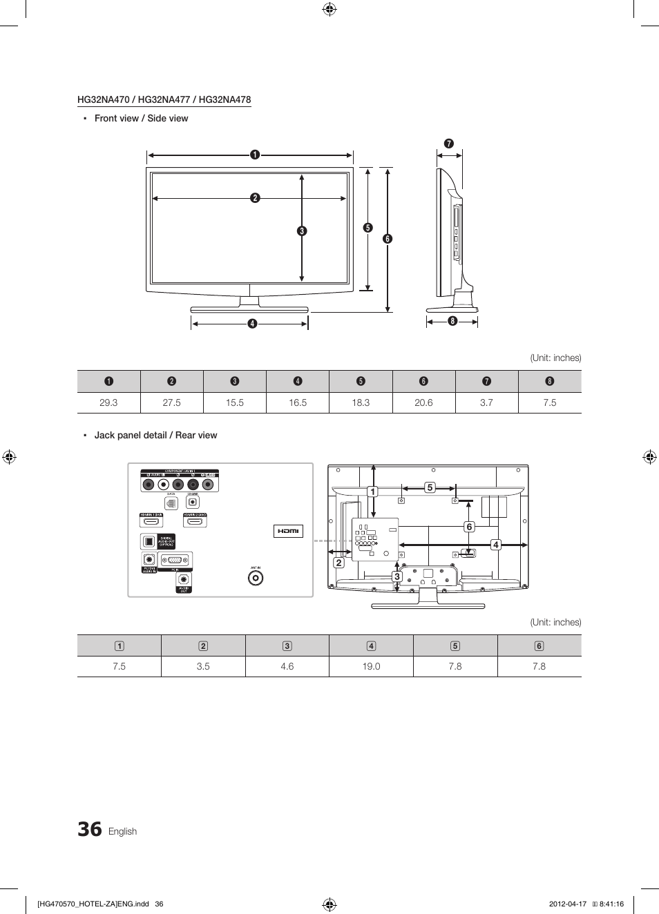 Samsung HG32NA470PFXZA User Manual | Page 36 / 43