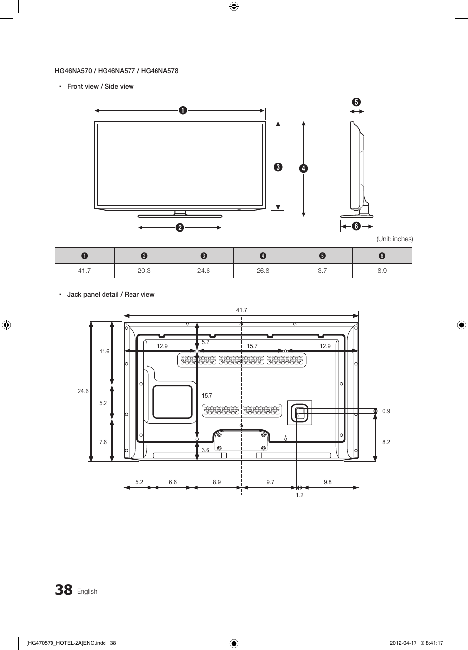 Samsung HG32NA470PFXZA User Manual | Page 38 / 43
