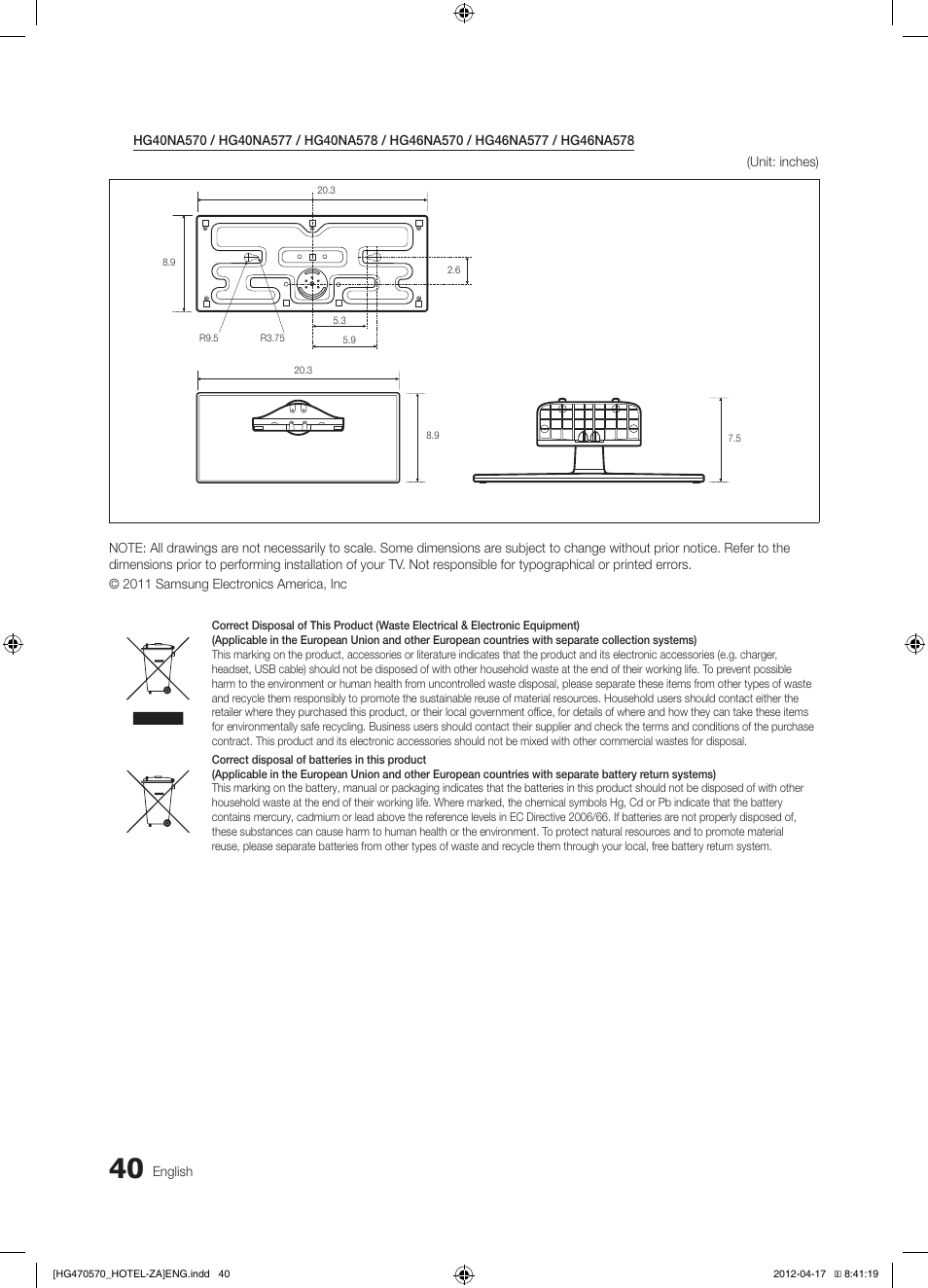 Samsung HG32NA470PFXZA User Manual | Page 40 / 43