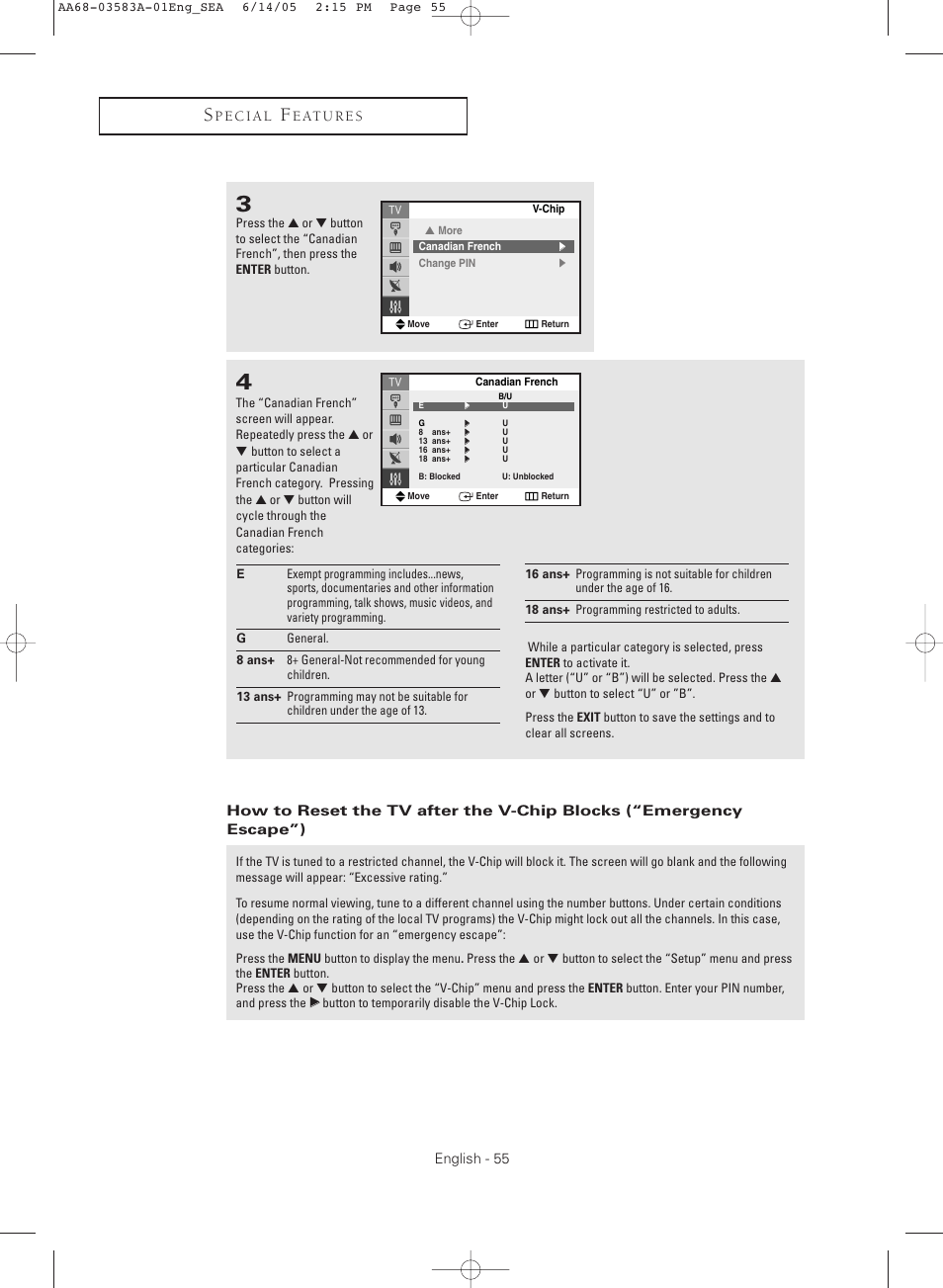 Samsung TXR2735X-XAA User Manual | Page 55 / 64