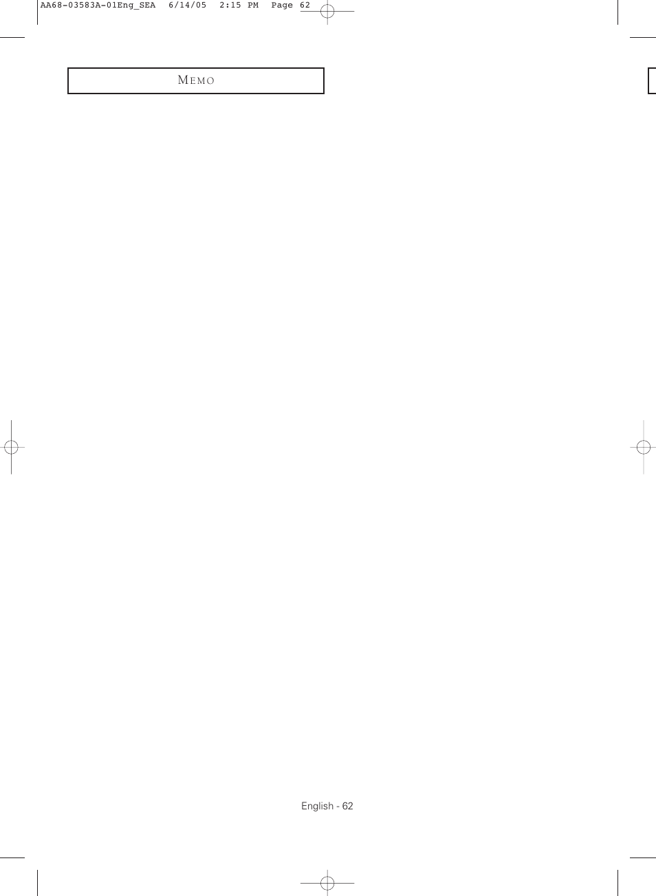 Samsung TXR2735X-XAA User Manual | Page 62 / 64