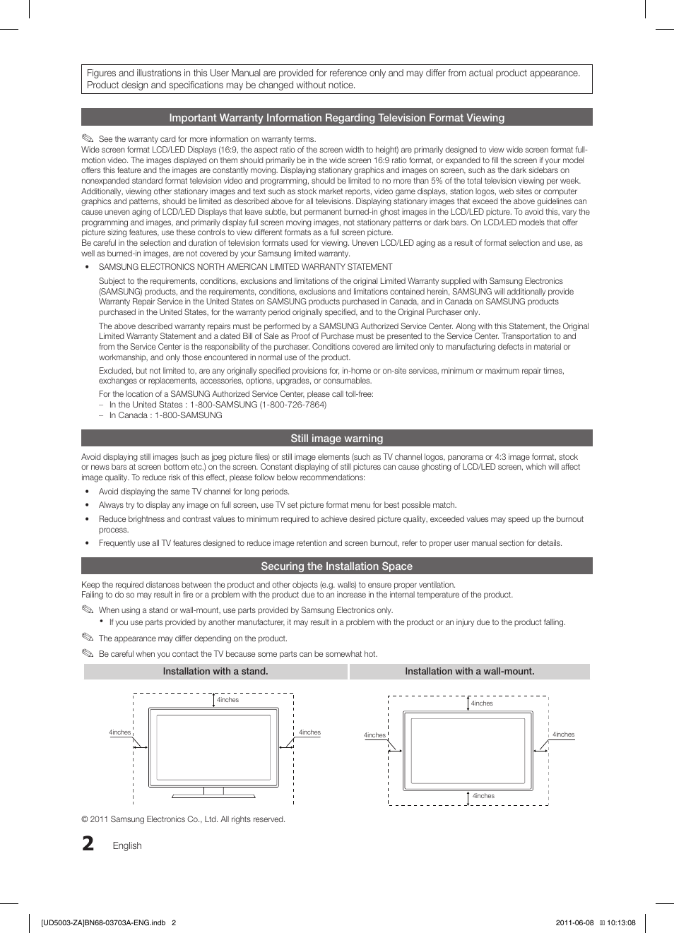 Samsung UN32D4003BDXZA User Manual | Page 2 / 35
