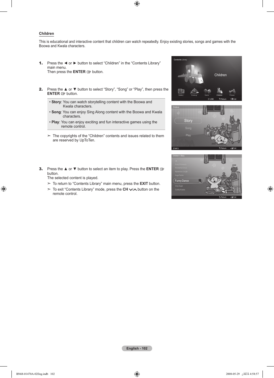 Samsung LN46A750R1FXZA User Manual | Page 104 / 273