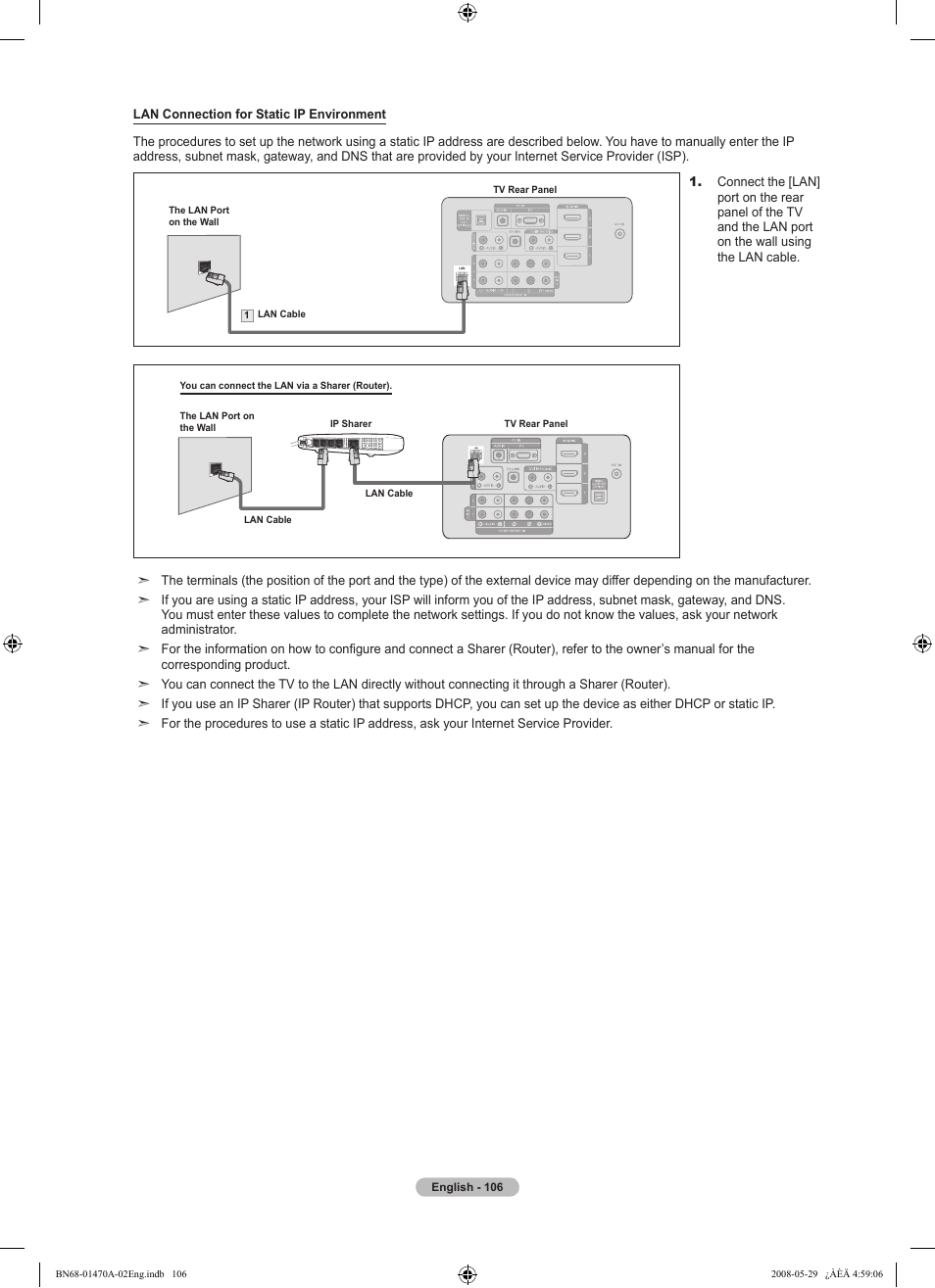 Samsung LN46A750R1FXZA User Manual | Page 108 / 273