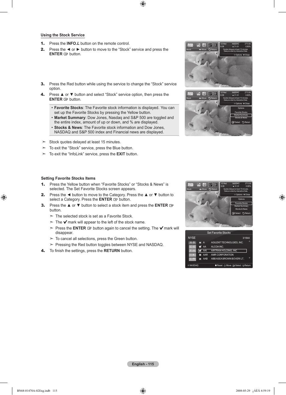 Samsung LN46A750R1FXZA User Manual | Page 117 / 273