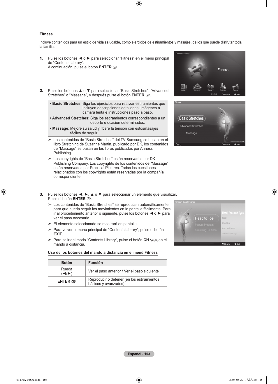 Basic stretches | Samsung LN46A750R1FXZA User Manual | Page 245 / 273