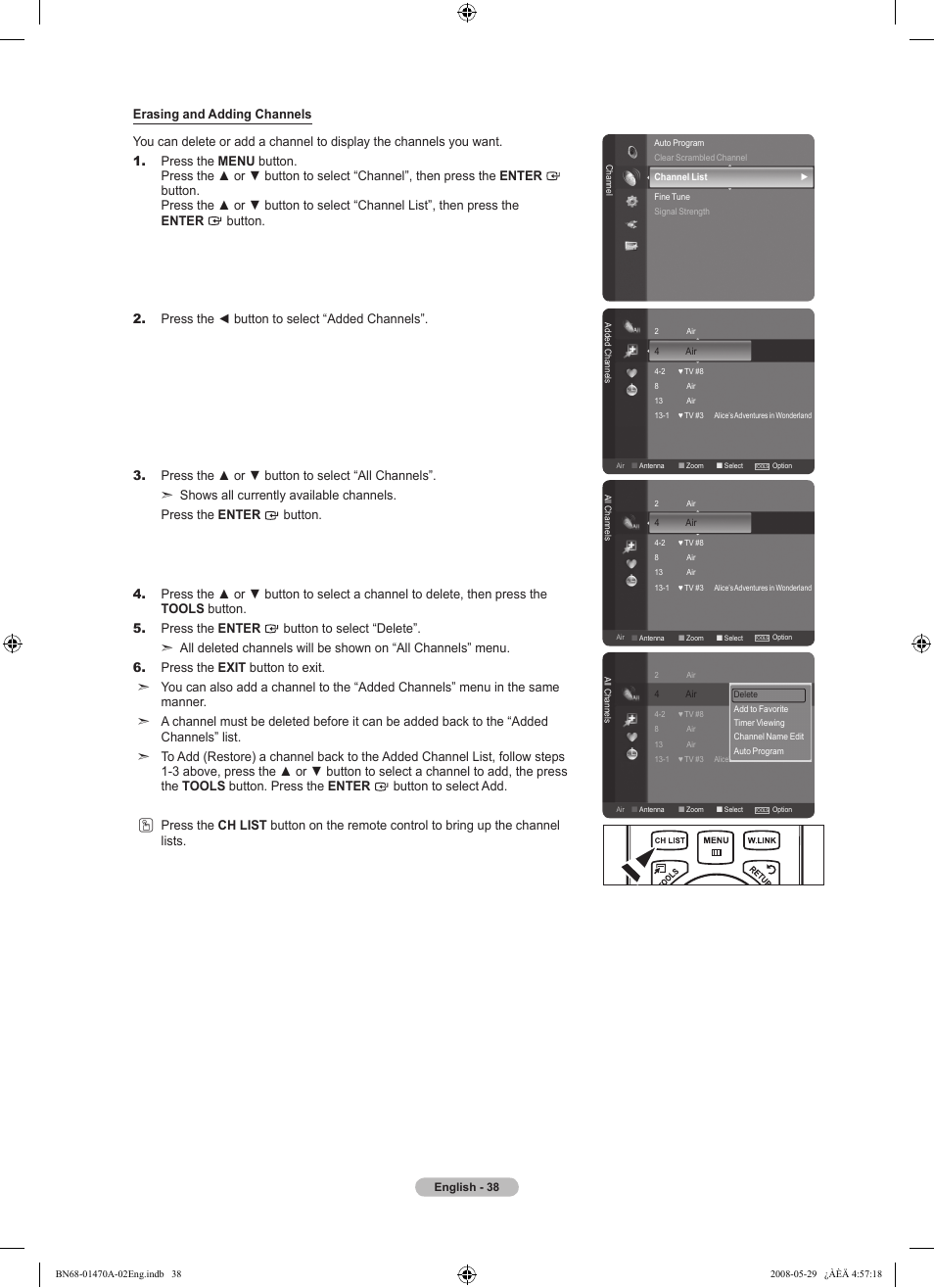 Samsung LN46A750R1FXZA User Manual | Page 40 / 273