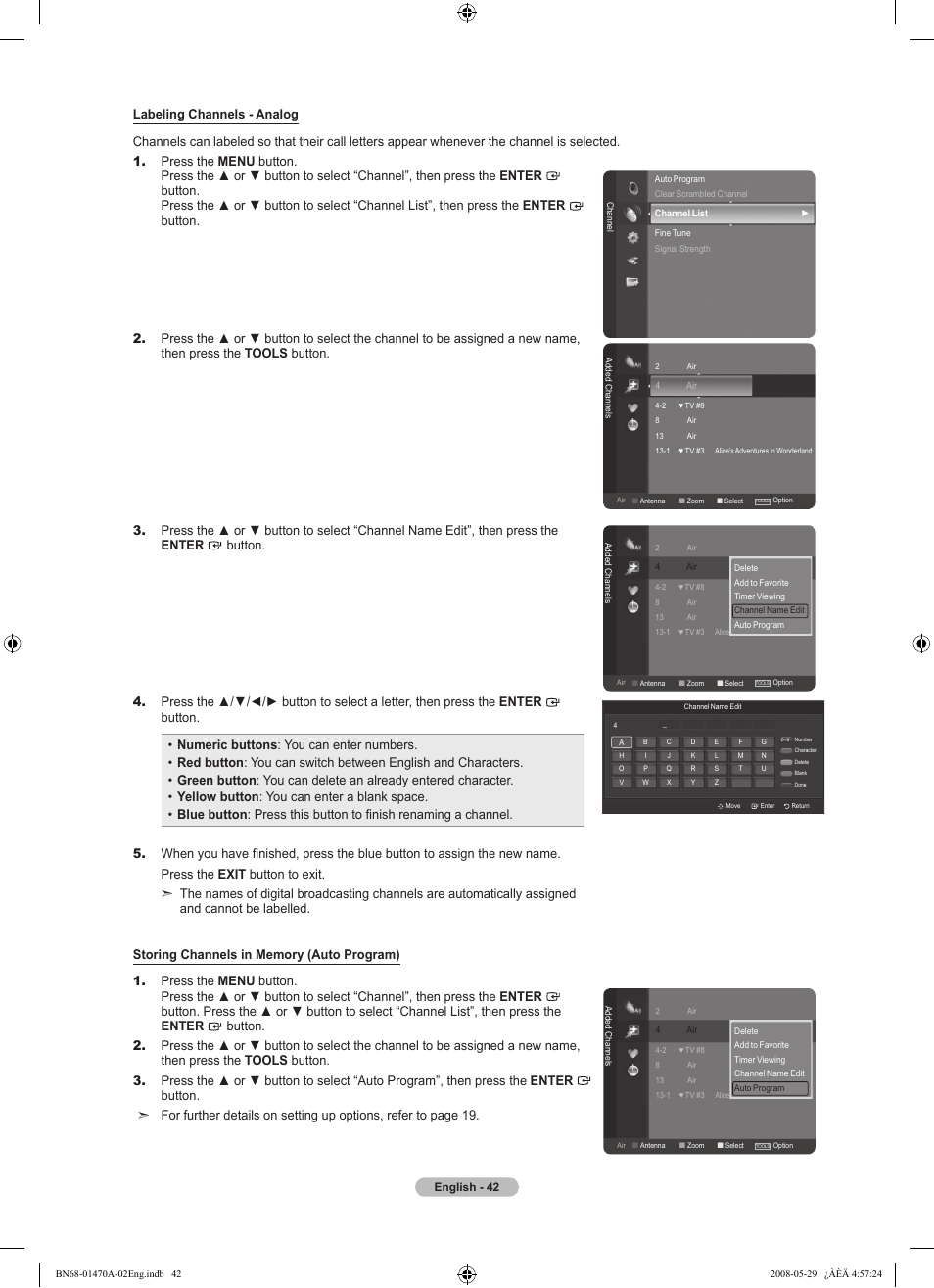 Samsung LN46A750R1FXZA User Manual | Page 44 / 273