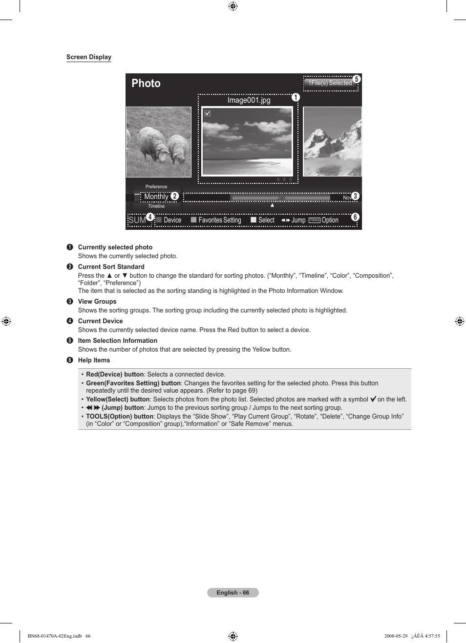 Photo | Samsung LN46A750R1FXZA User Manual | Page 68 / 273