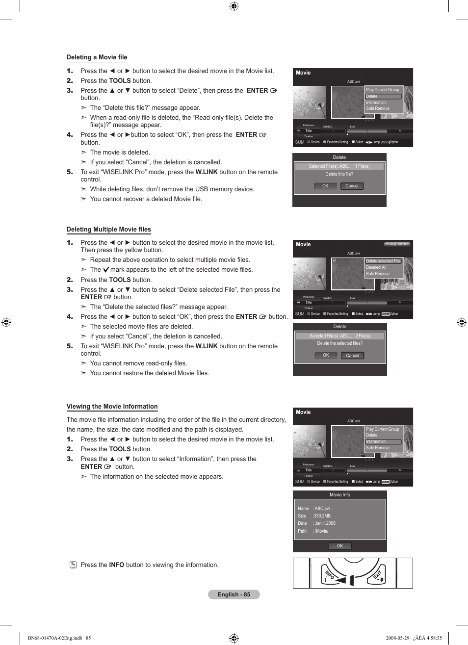 Samsung LN46A750R1FXZA User Manual | Page 87 / 273
