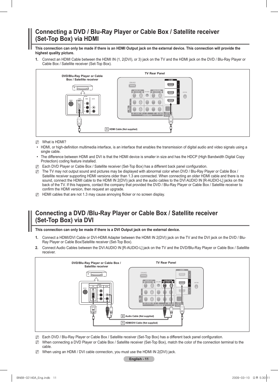 Samsung PN58B530S2FXZA User Manual | Page 11 / 92