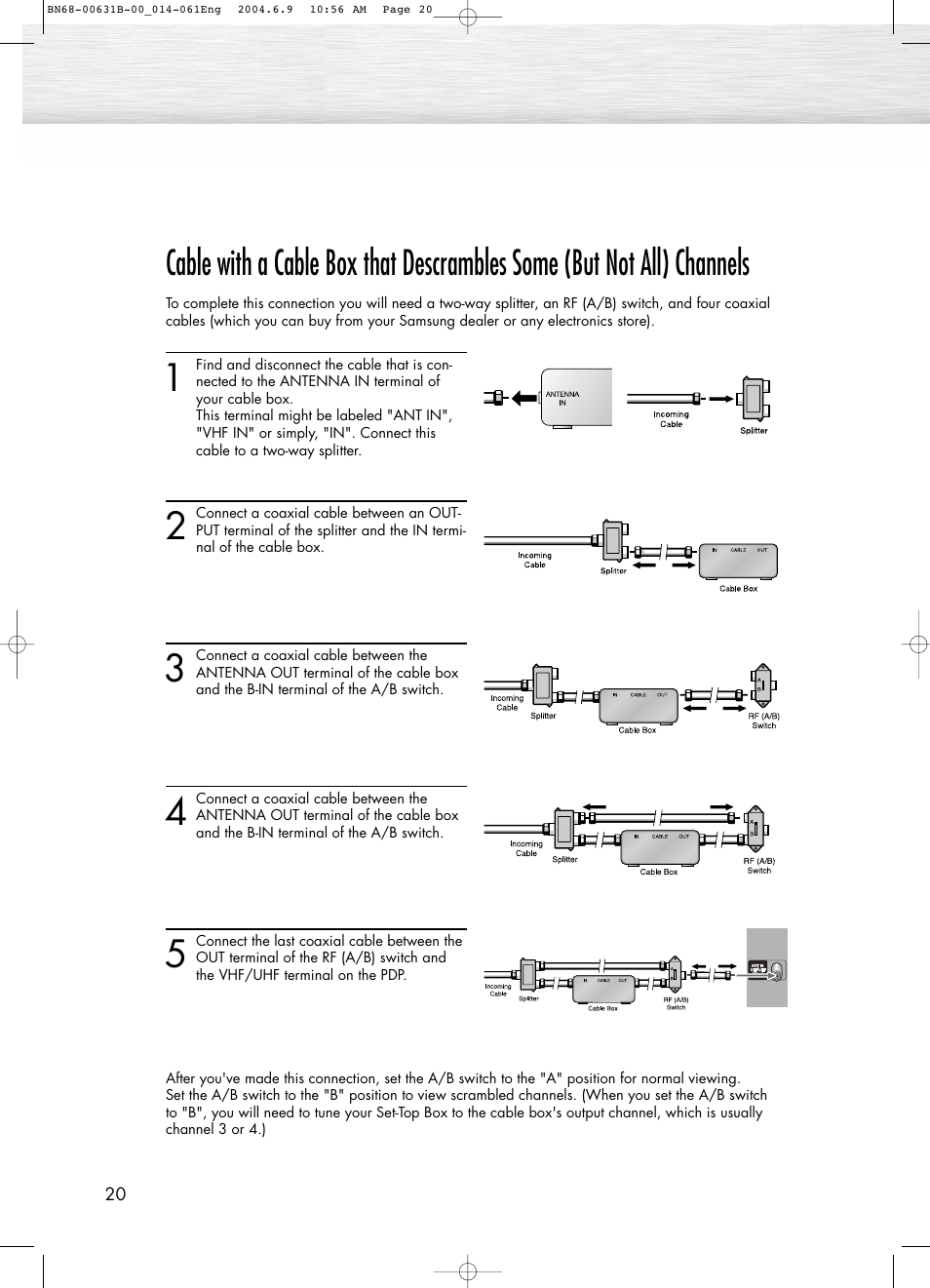 Samsung SPP4231X-XAP User Manual | Page 20 / 104