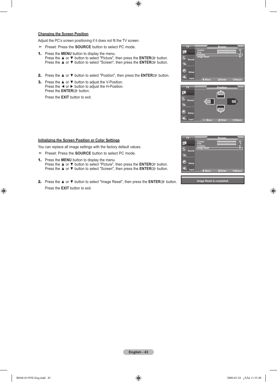 Samsung LN37A450C1XZP User Manual | Page 45 / 125