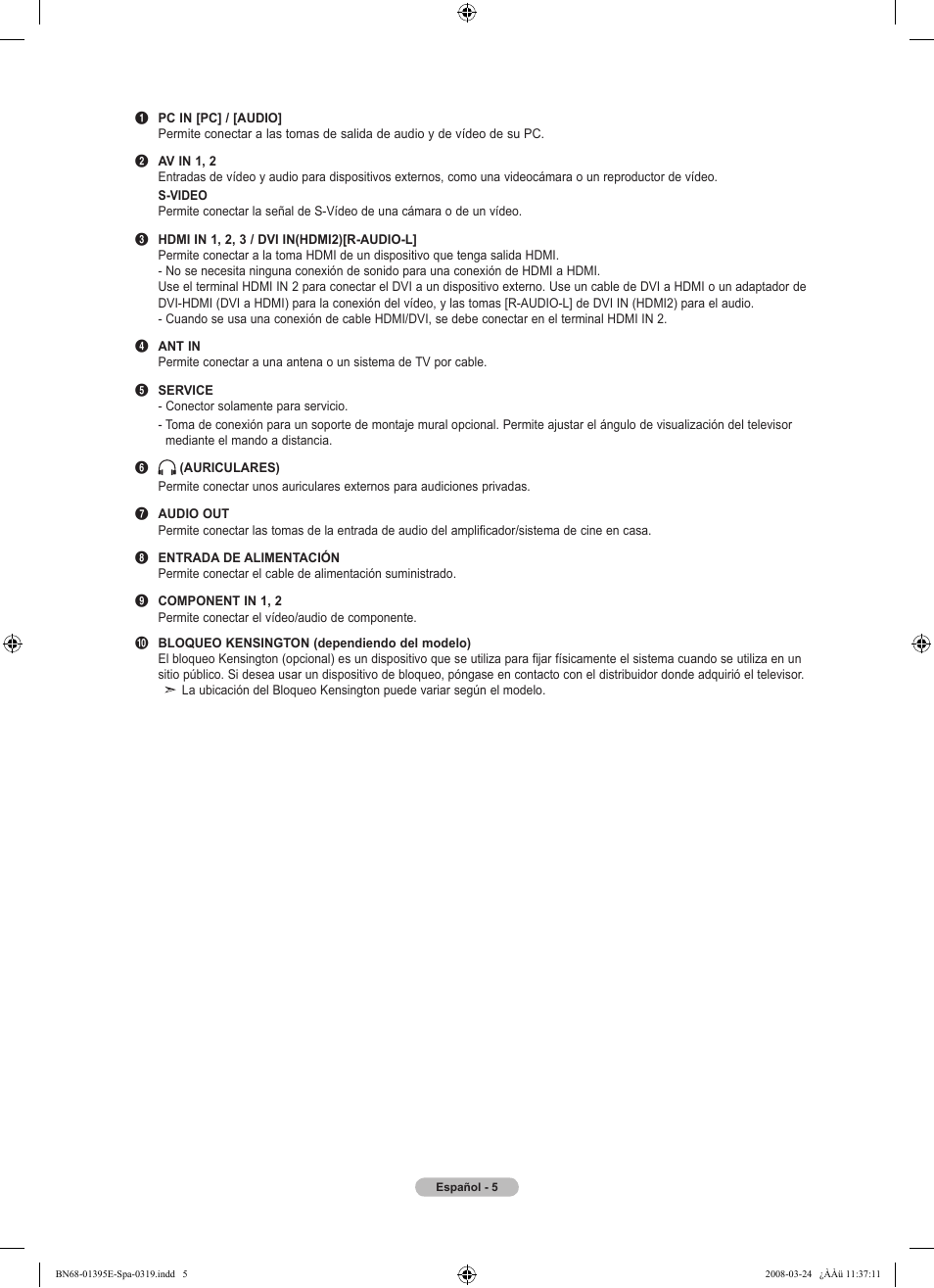 Samsung LN37A450C1XZP User Manual | Page 69 / 125