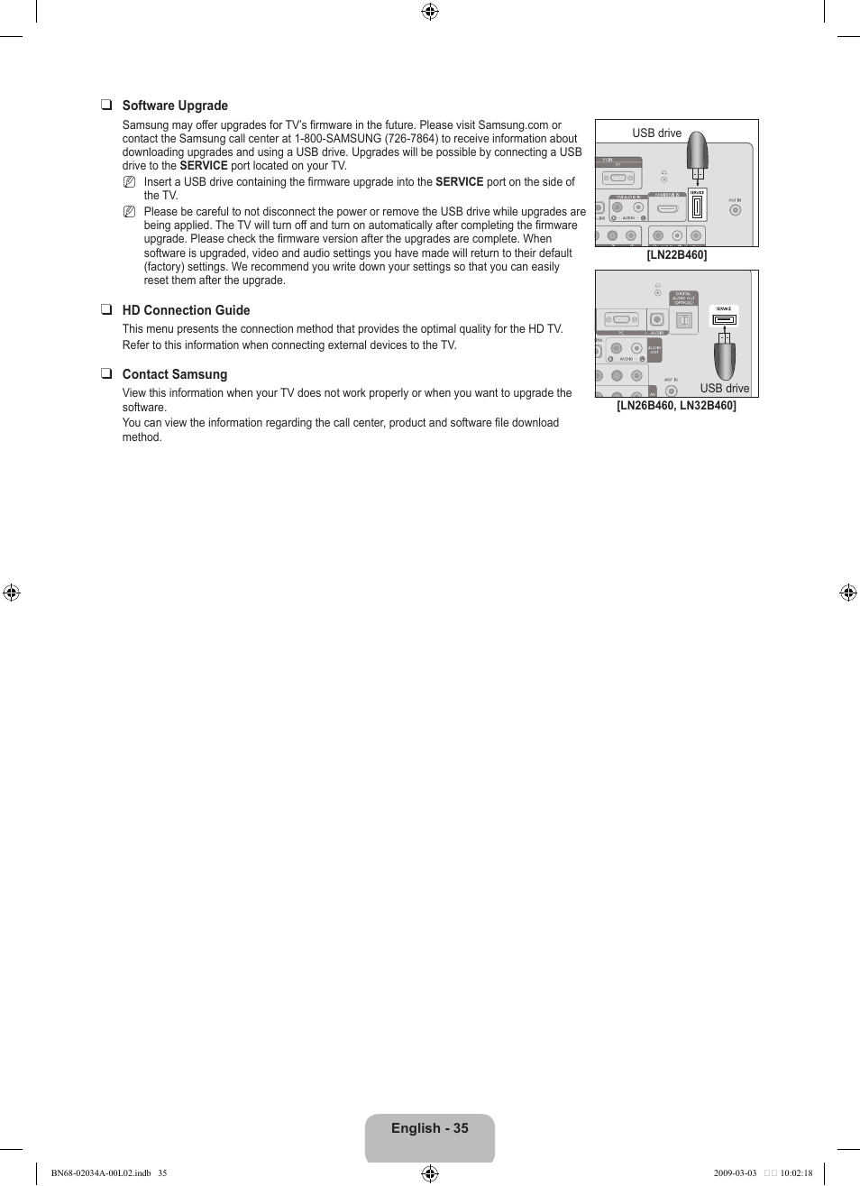 Samsung LN22B460B2DXZA User Manual | Page 37 / 89