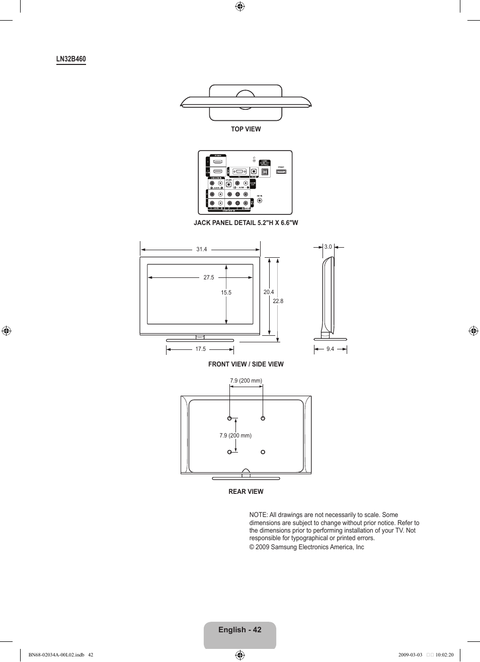 Samsung LN22B460B2DXZA User Manual | Page 44 / 89